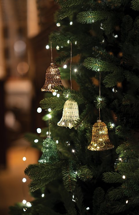 Sirius Cloche lumineuse Luna Bell 5 LED 10cm à piles marron - Thumbnail 3