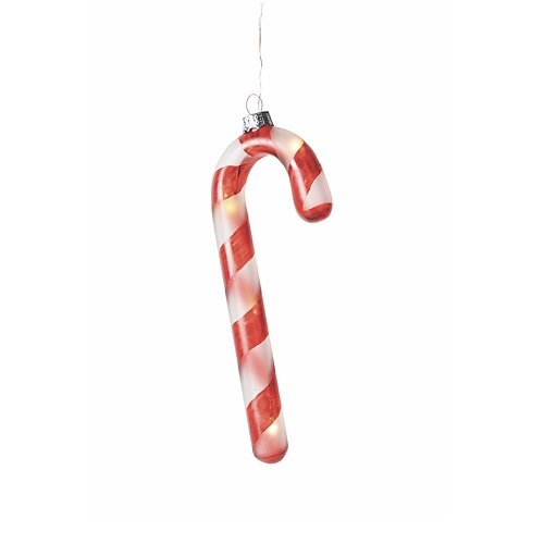 Sirius Baumschmuck Hannah Candy Cane Zuckerstange 5 LED 14cm batteriebetrieben rot/weiß