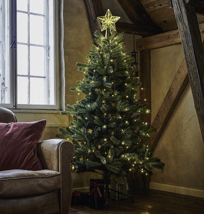 Sirius Árbol de Navidad Top Agnes Cristal 20 LED 22cm Funciona con pilas Claro - Thumbnail 2