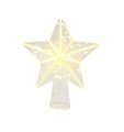 Sirius Pointe de sapin de Noël Agnes verre 20 LED 22cm à piles clair - Thumbnail 1