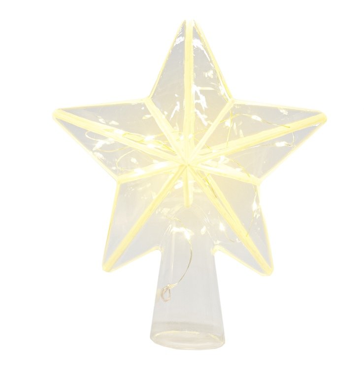 Sirius Árbol de Navidad Top Agnes Cristal 20 LED 22cm Funciona con pilas Claro - Thumbnail 3