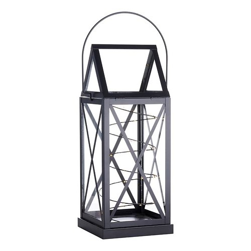 Sirius Laterne Aske 20 LED 13x32cm batteriebetrieben schwarz außen
