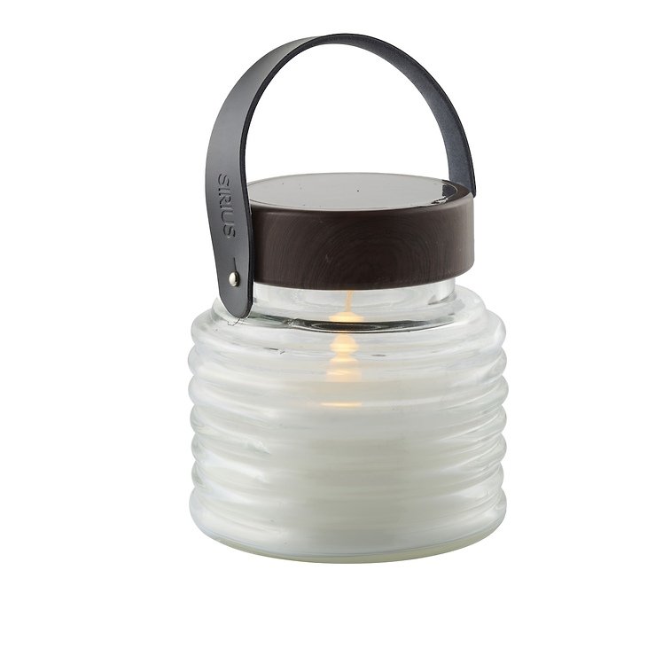 Lanterne solaire Sirius Aston 1 LED 12 x 12 cm brun noir - Thumbnail 2