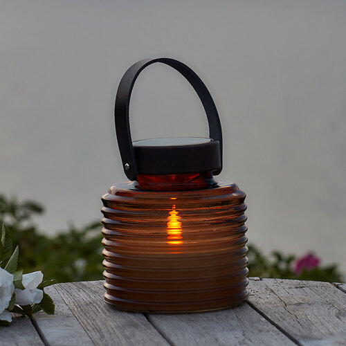 Sirius Solarlaterne Aston 1 LED warmweiß außen 16 cm braun