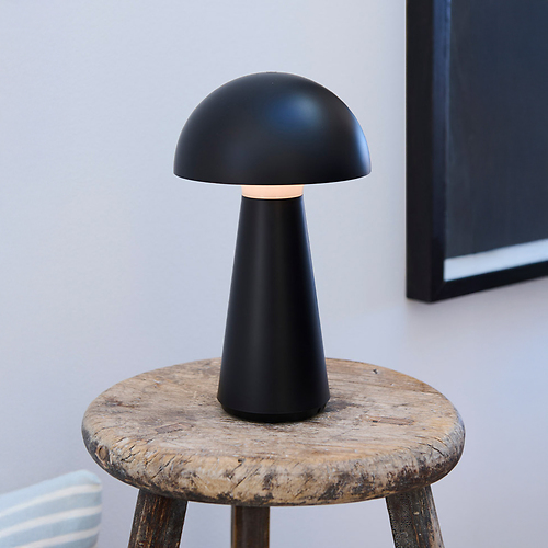 Sirius Akku LED Tischleuchte Sam außen 28 cm schwarz