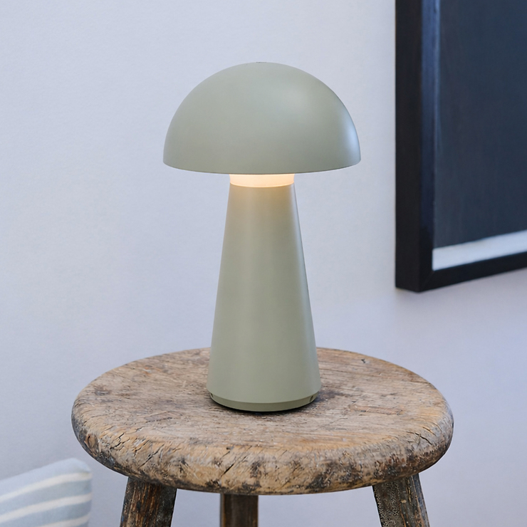 Sirius Akku LED Tischleuchte Sam außen 28 cm grau - Thumbnail 1