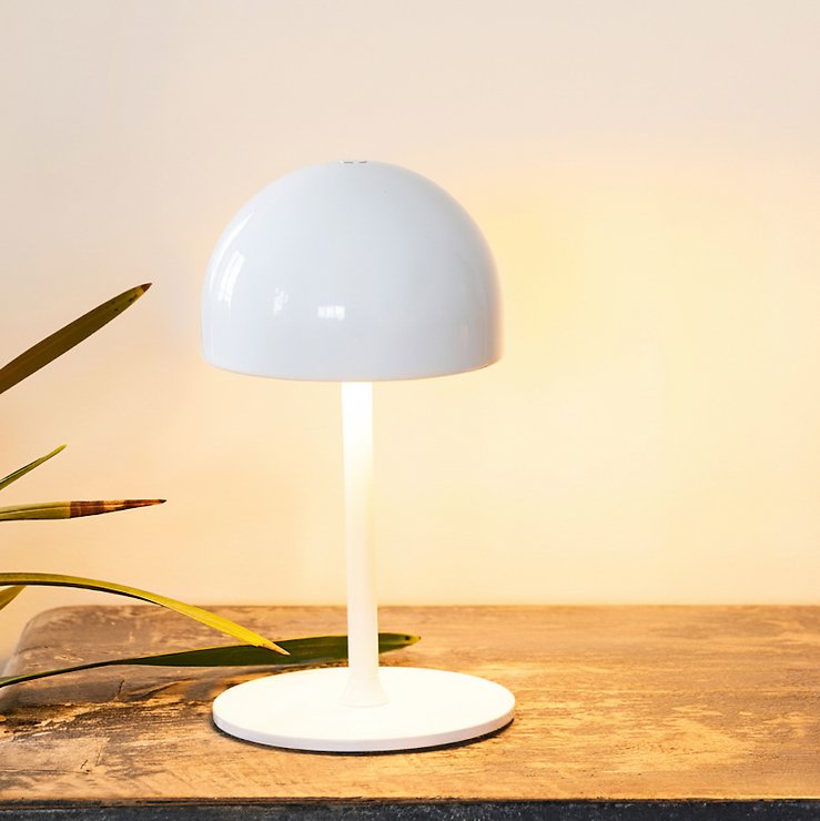 Sirius Lampe de bureau LED rechargeable Tim 22 cm Blanc - Thumbnail 1