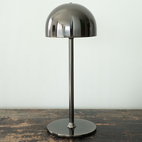 Sirius Tim Akku Tischleuchte LED 30 cm Nickel schwarz
