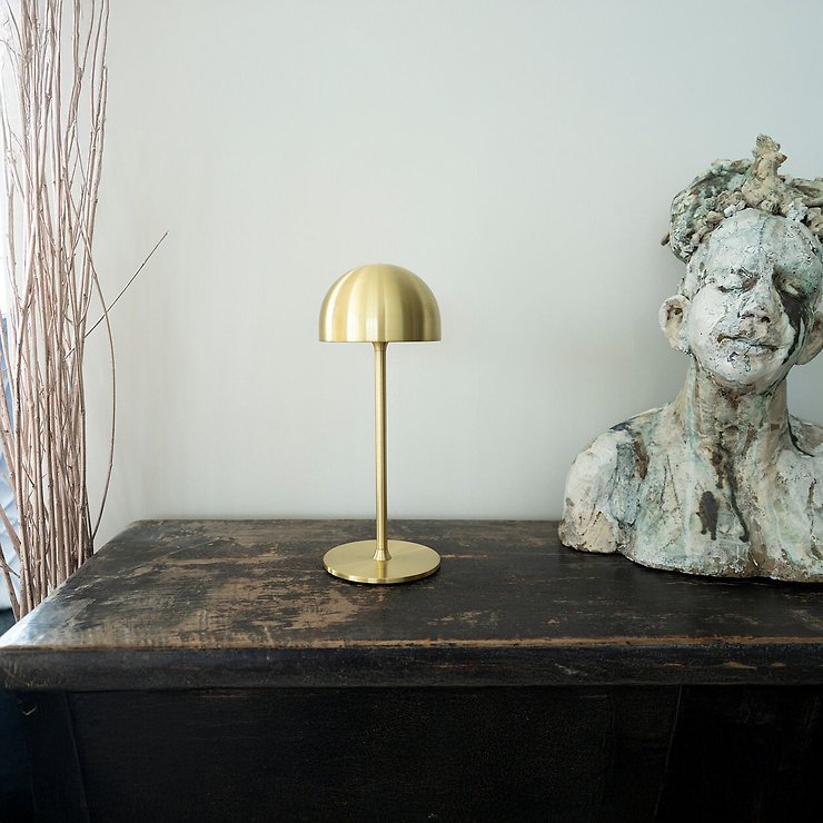 Sirius Lampe de table LED rechargeable Tim 30 cm laiton - Thumbnail 1