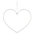 Sirius LED Herz Liva Heart small 40 LED batteriebetrieben Metall weiß - Thumbnail 1