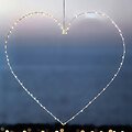 Sirius LED Herz Liva Heart big 80 LED Metall weiß - Thumbnail 3