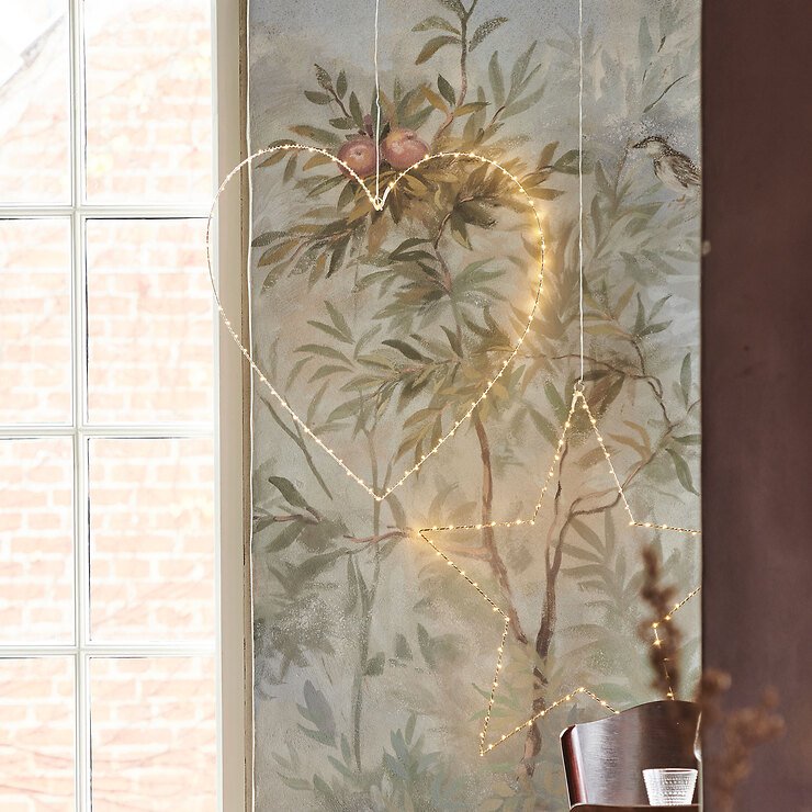 Sirius LED light heart Liva Heart big 70cm metal white - Thumbnail 1