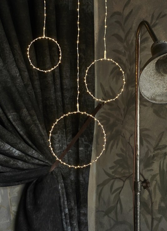 Sirius LED Metall-Ring Liva Circle 20 cm batteriebetrieben silber - Thumbnail 3