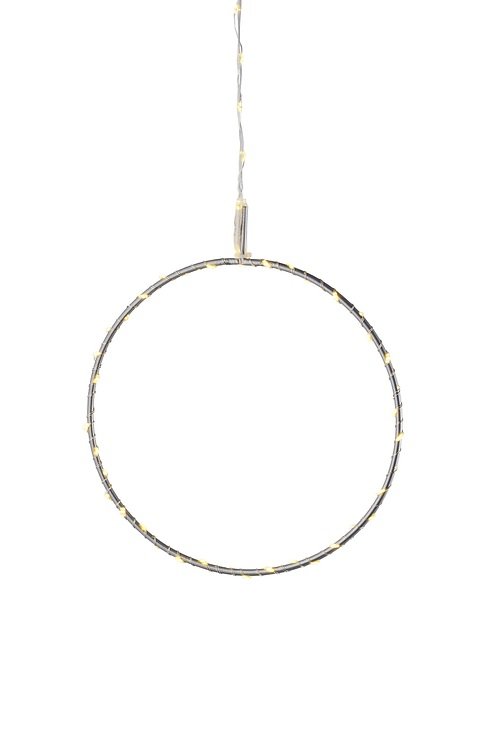 Sirius LED Metall-Ring Liva Circle 20 cm batteriebetrieben silber - Thumbnail 2