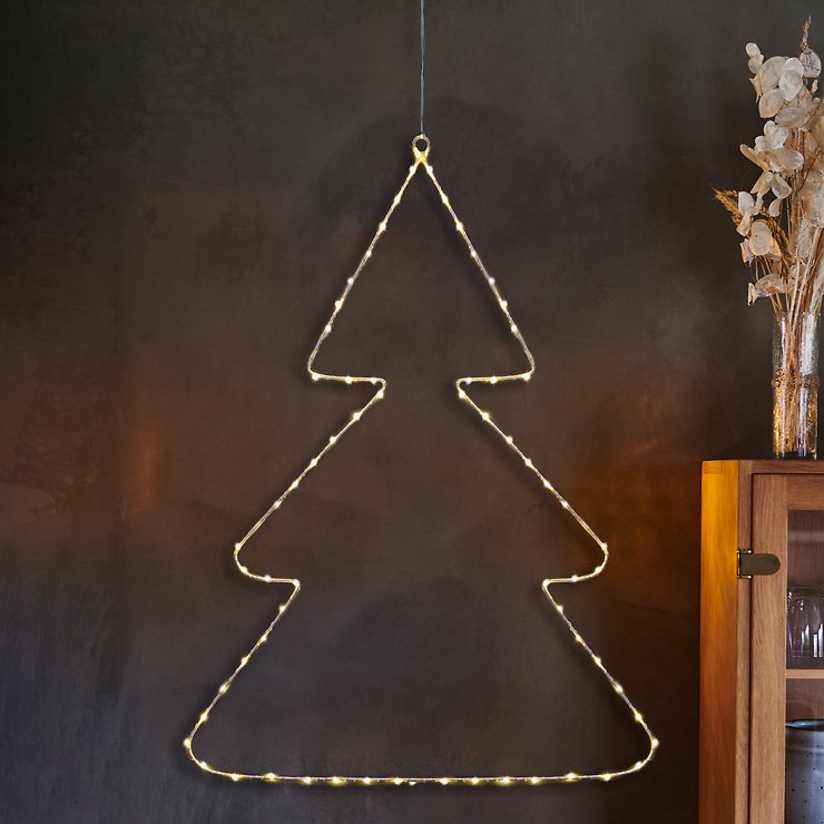 Sirius LED Light Tree Liva Albero grande 80 LED 70cm Metallo bianco - Thumbnail 1