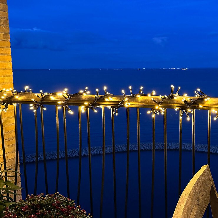 Sirius Tech-Line Lichterkette Cluster Erweiterung 180 LED warmweiß 3 m außen 230V schwarz - Thumbnail 3