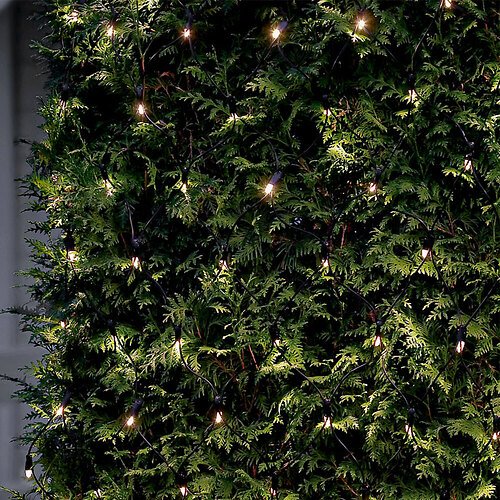 Sirius Tech-Line Lichternetz Erweiterung 196 LED warmweiß 3 x 3 m schwarz
