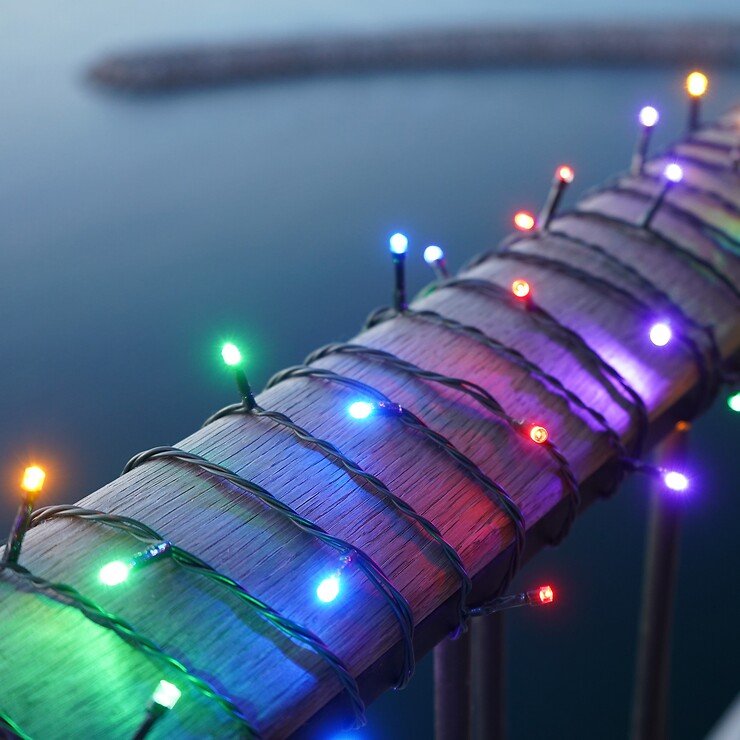 Sirius Guirlande lumineuse Easy-Line 200 LED multicolore 19,9 m vert extérieur - Thumbnail 1