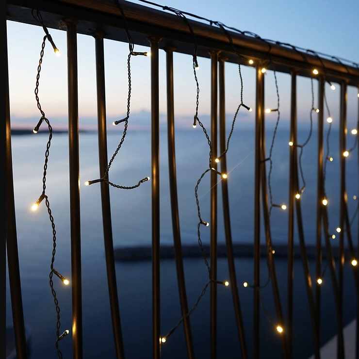 Sirius Easy-Line Connect LED-Lichtervorhang Erweiterung 200 LED Farbwechsel 5 x 0,75 m grün - Thumbnail 1