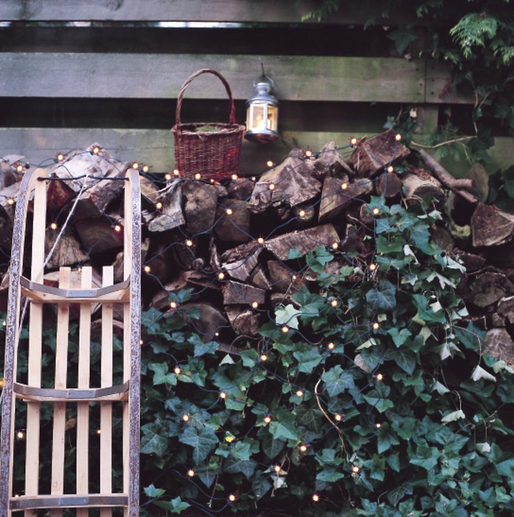 Sirius Lichternetz David 100 LED warmweiß 1x1m grün außen - Thumbnail 2