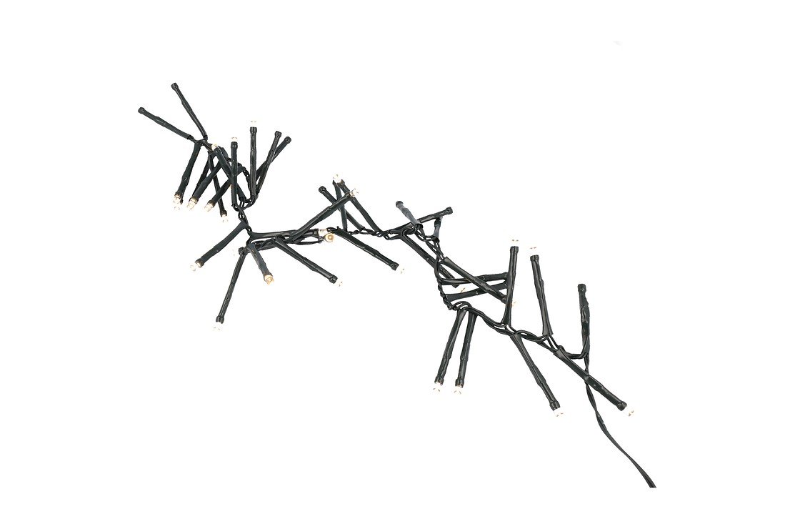 Sirius light chain David Cluster 40 LED warm white outside 50cm green - Thumbnail 1