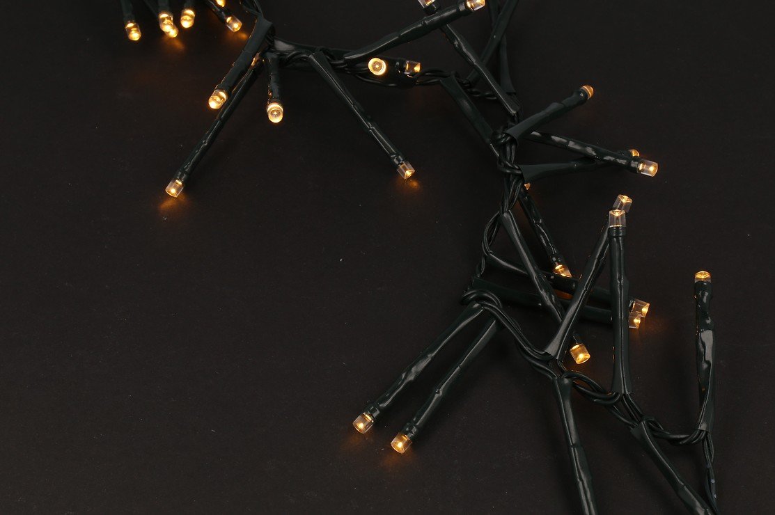 Sirius light chain David Cluster 40 LED warm white outside 50cm green - Thumbnail 2