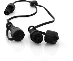 Sirius Easy-Line Connect LED Lichterketten Verteiler 2-Arm 30 cm schwarz