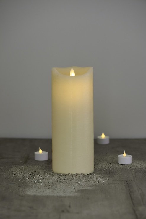 Sirius LED candle Sara 10 x 30 cm battery timer rustic almond - Pic 1