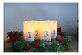 Sirius LED Candles Sara Advent Set of 4 Timer Remote Control White Silver - Thumbnail 2