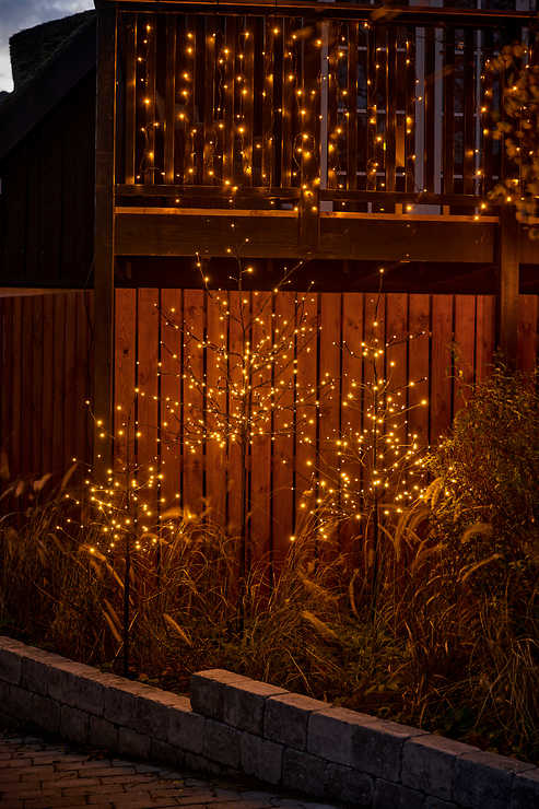 Sirius LED Tree Noah 280 LED bianco caldo da esterno 180 cm marrone - Thumbnail 5