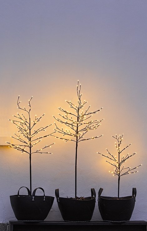 Sirius LED Tree Noah 280 LED bianco caldo da esterno 180 cm marrone - Thumbnail 4