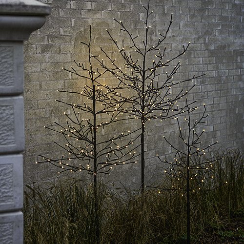Sirius LED-Baum Noah 480 LED warmweiß außen 220 cm schwarz
