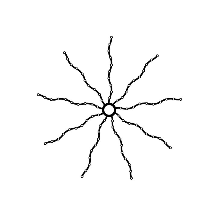 Sirius Fairy Lights Top-Line Tree Mantle Set 180 LED warm white Slow Flash 9 x 1,8m negro - Thumbnail 2