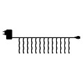Sirius Top-Line Energy System luzes de fadas cristal de gelo conjunto inicial 100 LED branco quente para exterior 2,5 m preto - Thumbnail 2