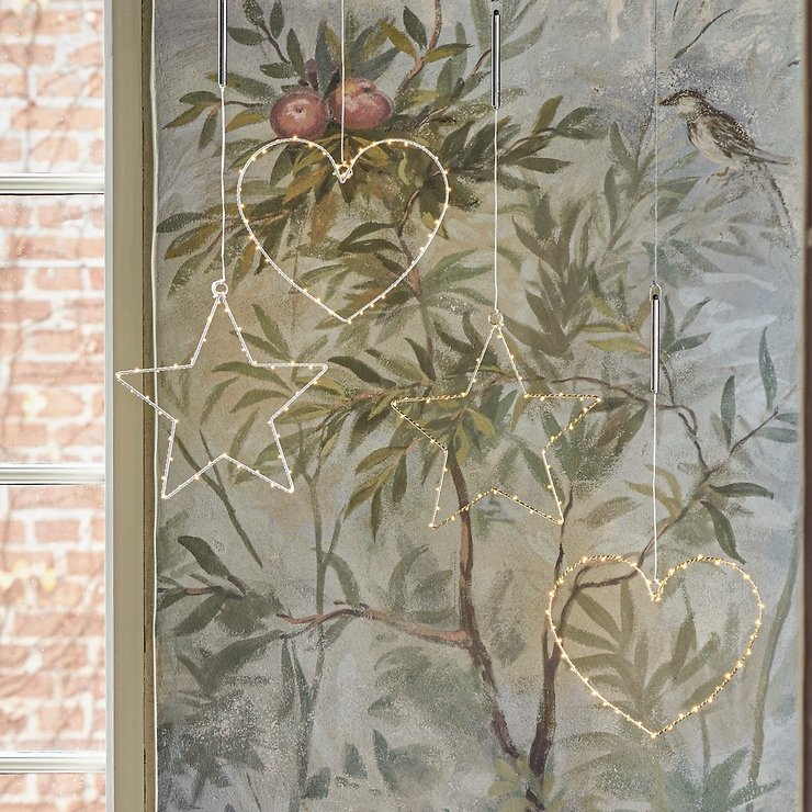 Sirius LED Stella luminosa Liva Star piccola 30 cm a batteria in metallo oro - Thumbnail 3