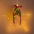 Sirius LED Stella luminosa Liva Star piccola 30 cm a batteria in metallo oro - Thumbnail 3