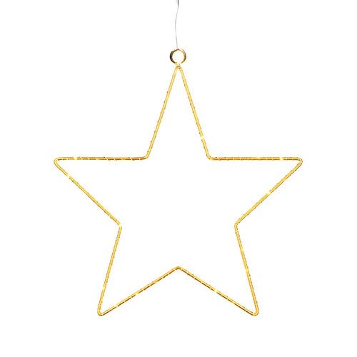 Sirius LED Stern Liva Star small 40 LED batteriebetrieben Metall gold