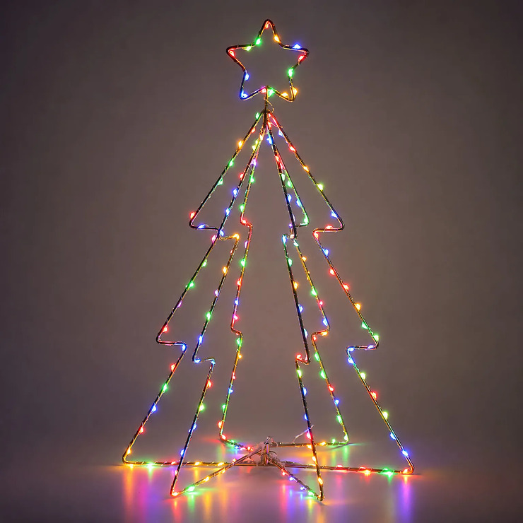 Albero LED Sirius Esther – 225 LED bianco caldo, 60 cm, per esterni, dorato - Bild 5 Albero LED Sirius Esther – 225 LED bianco caldo, 60 cm, per esterni, dorato - Bild 5
