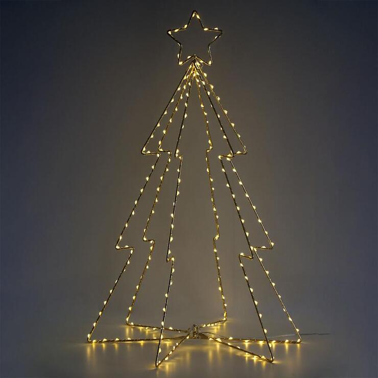 Sirius LED albero luminoso Esther Tree 225 LED bianco caldo 60 cm oro - Thumbnail 3