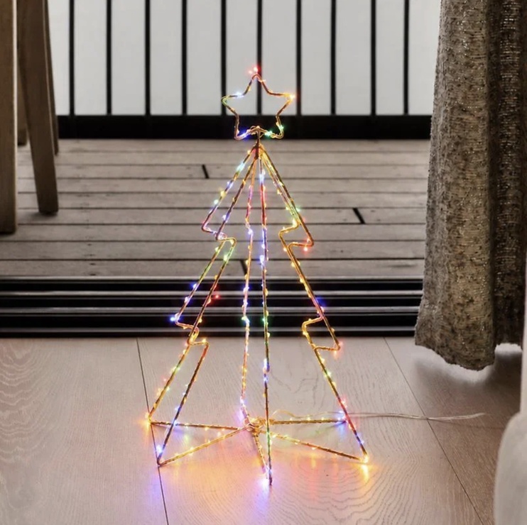 „Sirius“ LED eglutė „Esther“ 165 LED, keičianti spalvas, išorinė, 45 cm, auksinė - Thumbnail 4