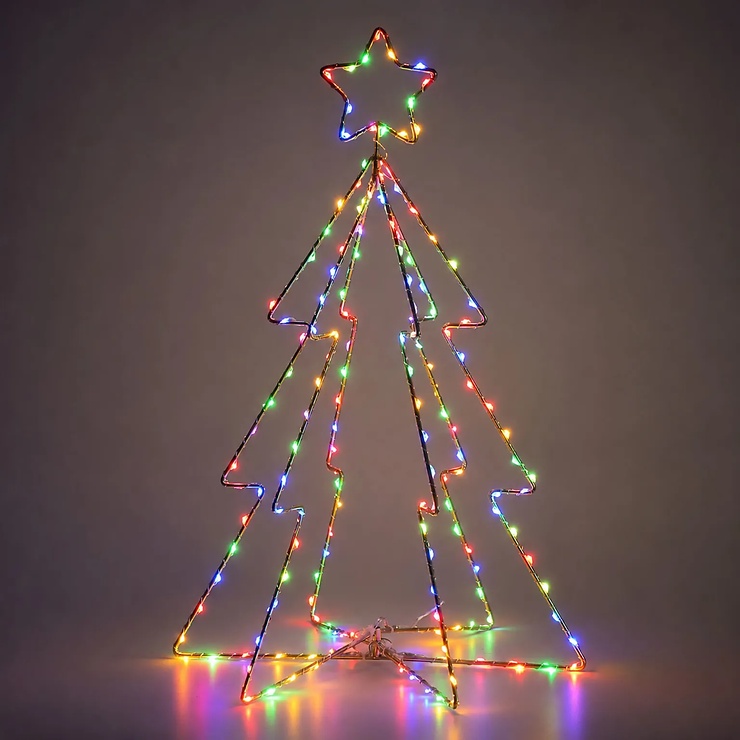 Albero LED Sirius Esther – 160 LED bianco caldo, 45 cm, per esterni, dorato - Bild 5 Albero LED Sirius Esther – 160 LED bianco caldo, 45 cm, per esterni, dorato - Bild 5