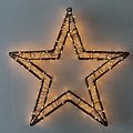 Sirius LED Stern Viola 300 LED warmweiß 36 cm Metall schwarz - Thumbnail 1