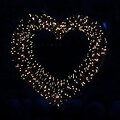 Sirius LED Herz Viola 300 LED warmweiß 36 cm Metall schwarz - Thumbnail 2