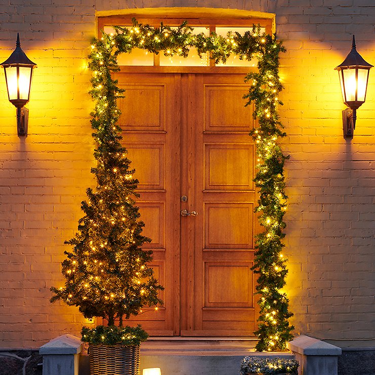 Ghirlanda di abete Sirius LED Anton Garland 150 LED bianco caldo 4,8 m - Thumbnail 1