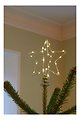 Sirius Christmas tree top Christina metal 30 LED 15 cm battery powered gold - Thumbnail 2