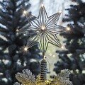 Sirius Weihnachtsbaumspitze Chloe 10 LED warmweiß batteriebetrieben silber - Thumbnail 2