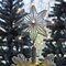 Sirius albero di Natale topper Chloe 10 LED bianco caldo a batteria argento