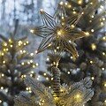 Sirius Weihnachtsbaumspitze Chloe 10 LED warmweiß batteriebetrieben gold - Thumbnail 3