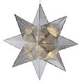 Sirius LED Light Star Lene Metal Star piccolo 33 cm a batteria argento - Thumbnail 2