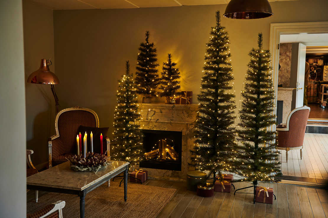 Sirius LED-Tanne Alvin Tree 40 LED warmweiß 90 cm außen batteriebetrieben grün - Thumbnail 3